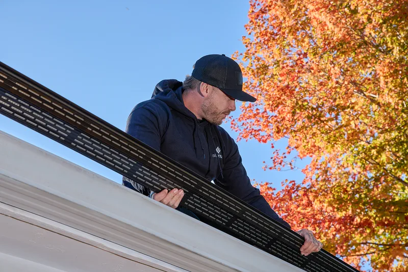Alu-Rex gutter guard installation